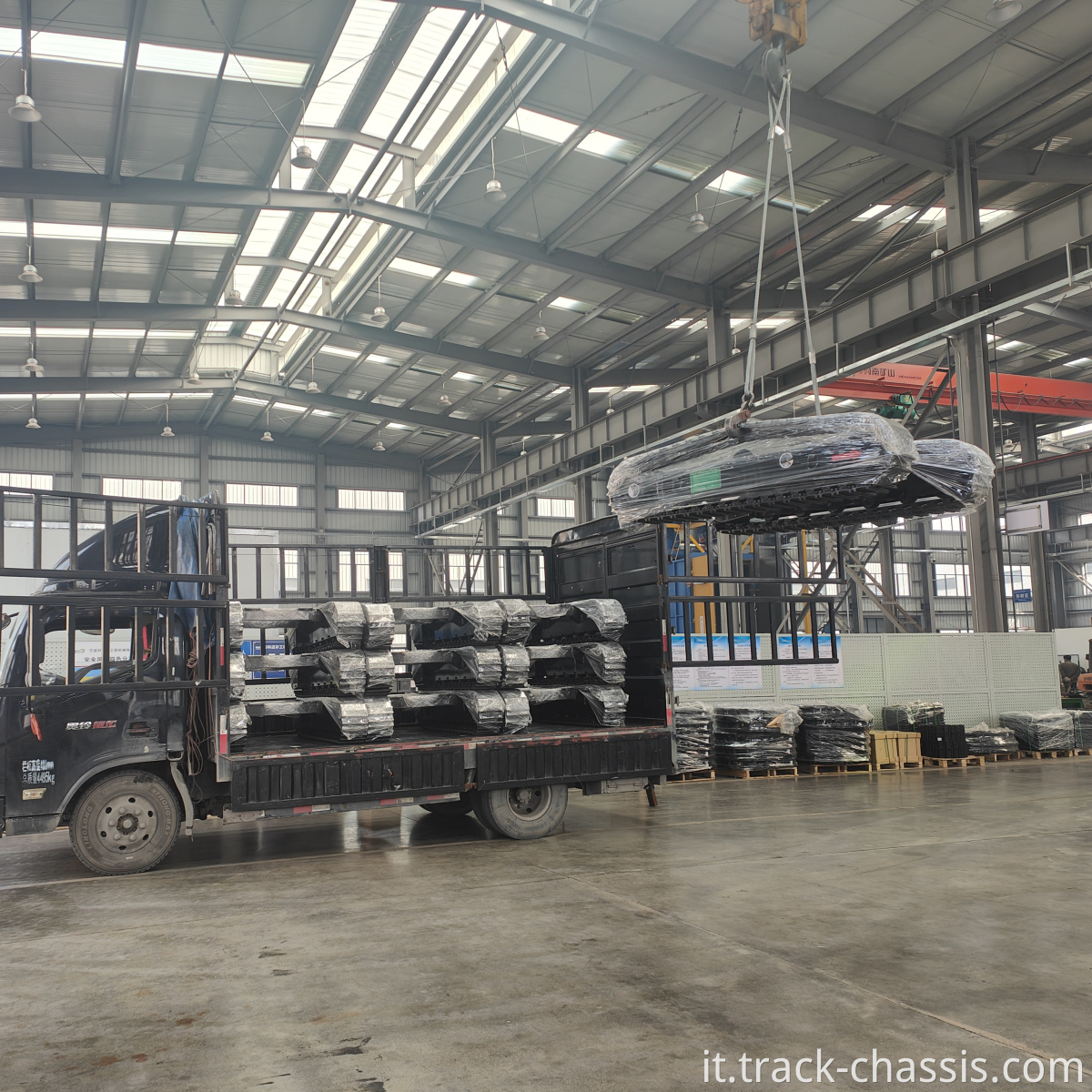 8tons in gomma ha rintracciato la carreggiata Chasis per Caterpillar.